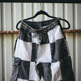 MotoBella Vintage Shorts – Checkered Rebel Cut