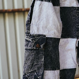 MotoBella Vintage Shorts – Checkered Rebel Cut