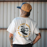MotoBella Vintage Tee – My First Rodeo Was a Warm-Up