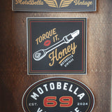 MotoBella Vintage Sticker Pack (7-Pack)