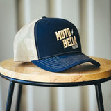 MotoBella Vintage Trucker Hat – Navy & Tan Mesh