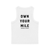 Snow Washed Tank Top Fuel Your Freedom, White
