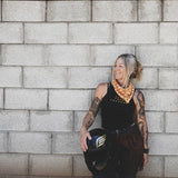 Block Print Bandana _ Indigo Blue
