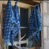 Block Print Bandana _ Indigo Blue