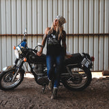 MotoBella Vintage Tank – Hotter Than My Exhaust Pipe