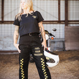 Hotter Than My Exhaust Pipe: Cropped Off The Shoulder T