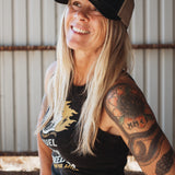MotoBella Vintage Trucker Hat – Navy & Tan Mesh
