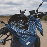 Block Print Bandana _ Indigo Blue